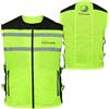 PRO FUTURE Nuovo Uomo Gilet Alta Visibilità Catarifrangente Fluo Sicurezza Moto Auto Bici Fluo (IT, Testo, XL, Regular, Regular, GIALLO FLUO)