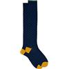 Gallo - Calze Lunghe Uomo Cotone Leggero Blu Royal Fantasia Pois, Royal., 40/45