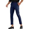 Oanviso Pantaloni Uomo Eleganti Sportivi da Ufficio Lavoro Leggeri Pantalone Classico Skinny Slim Fit Pantaloni da Abito Business Casual Formale Cerimonia Chino Straight Trousers Blu Navy L