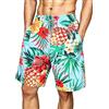 Gavliuu Costume da bagno da uomo, ad asciugatura rapida, con fodera in rete e tasche, stile hawaiano