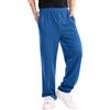 Onsoyours Pantaloni Sportivi Uomo Jogger Autunno e Inverno Pantaloni Tinta Unita Multitasche con Lacci Elastici in Vita Pantaloni Estate Pantaloni Larga A Blu XXL