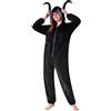 Disney Pigiama Intero Donna - Pigiama Stitch Interi in Pile IH Oh Angel Minnie Malefica S-2XL - Gadget Stitch Idea Regalo (Nero Malefica, M)