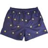 Ciabalù Costume da Bagno Uomo con Limoni Pantaloncino Corto Boxer da Spiaggia con Fantasia (IT, Testo, XXL, Regular, Regular, Blu)