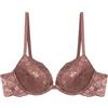 YAMAMAY, Reggiseno Push-up con Ferretto, Primula Color, Malva, Donna