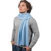 DALLE PIANE CASHMERE Sciarpa Ampia Uomo 100% Cashmere | Lunga 200 cm e larga 35, 140 g, doppio giro completo che chiude lo scollo del cappotto, filo ritorto a due capi, tinta unita
