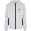 EA7 Emporio Armani - Giacca con cappuccio, bianco, XXL
