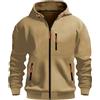 MEDUOLA Uomo con Cappuccio Zip Cardigan Giacca Sportiva Jogging Felpa con Cappuccio Ragazzi e Uomini Felpa con Zip Tasca Multifunzionale Cardigan con Cappuccio