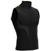 PRS Maglia Tecnica Uomo Lupetto Mezza Manica Traspirante con Zip Outdoor Running Trekking Bici (IT, Testo, S, M, Regular, Regular, Gilet)