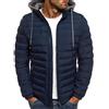ORANDESIGNE Piumino da Uomo Felpa con Cappuccio da Uomo Autunno E Inverno Caldo Sci Campeggio Sport Aria Aperta Tempo Libero Giacca da Uomo Tasca con Cerniera Moda Manica Lunga