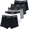 ROYALZ Boxer Uomo Classico Pacco da 5 Intimo Mutande Slip Elasticizzato 5 Pack(95% Cotone / 5% Elastan)
