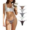 Avondii G String perizoma da donna in cotone, biancheria intima sexy da donna, senza cuciture, traspirante, Invisible da donna, confezione da 5, F-multicolore., S