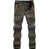 Generic Pantaloncini impermeabili in softshell da uomo, pantaloni da lavoro invernali in pile da uomo, pantaloni da lavoro in softshell caldi e imbottiti da uomo per escursionismo, sci, con tasche con