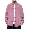 Bauzuoyo Abbigliamento Tradizionale Uomo Giapponese Stile Samurai Guaina Vintage Casual Camicia Formazione Tempo libero Arti Marziali Kung FU Giacca Hanfu Cinese Collo Alto Manica Lunga Tang Tuta