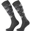 TODO Comodo STPDJ Calze Equitazione Donna, Uomo, Bambina | Calzini da Equitazione Ragazza Ragazzo a Scacchi Lunge in Cotone