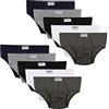 LOREZA ® 10 Slip Bambino in Cotone Ragazzi Biancheria Intimo Mutande (14-15 Anni), Modello 1