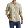 Enlision Camicie Uomo Manica Lunga Casual No Stiro Camicia da Lavoro Uomo Botton Down Regular Fit Beige S