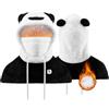Qunature Passamontagna Caldo Invernale, Passamontagna Panda Sci Antivento, Passamontagna Cappuccio, Balaclava, Serie Famiglie, Multiuso per Sci, Moto, Escursioni, Ciclismo