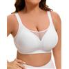 INNERSY Reggiseno senza ferretto taglia grande Minimizer Reggiseno da donna coppe intere Bustier Imbottito Bralette 1 confezione, XXL