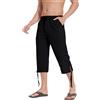 NANAMEEI Pantaloncini Lino Cotone Uomo con Coulisse e Tasche, Bermuda Uomo per Sport