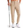 Libin Pantaloni da Golf da Uomo Elasticizzati Slim Fit Jogging Pants Sportivi Abito Pantaloni Lunghi Jogger Tessuto Pants con Tasche, Khaki XXL