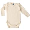 Cosilana - Body a maniche lunghe, 70% lana, 30% seta, naturale, 98/104 cm