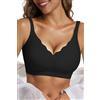 Vtelor Reggiseno senza ferretto da donna senza ferretto push up reggiseno grande seno forte tenuta morbida senza cuciture reggiseno senza cuciture scollo a V comoda maglietta per dormire reggiseno