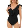 TcIFE Costumi da Bagno da Donna Arruffato Scollo a V Controllo Push up Swimwear della Pancia Sexy Bikini Ruffles Swimsuit