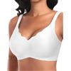 Ganado Jelly Bras - Reggiseno senza cuciture da donna | Reggiseno senza ferretto, gel, imbottito, push-up, smerlato, supporto per seni cadenti, senza fili, reggiseno a maglietta