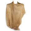 Emila Coprispalle oro donna elegante cerimonia a plissè con frange sciarpa dorata x ragazza foulard fular scialle lurex da matrimonio per abito da sera gold estivo primavera estate 2026 Oro