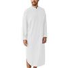 AIEOE Uomo Camicia da Notte a Manica Lunga Cotone Leggera Comoda Lunghe Maglie Pigiama