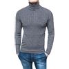Evoga Pullover Dolcevita Uomo a Collo Alto Maglione Invernale in ciniglia