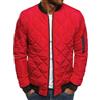 Oanviso Giacca Uomo Invernale Calda Giubotto Trapuntata Leggera Mezza Stagione Giacche Antivento Imbottito Casual Piumino Regular Fit A Rosso 3XL