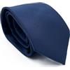 CARACCIOLO Cravatta uomo Sartoriale in seta - Squisita fattura ed elegante varietà (MONO BLU)