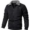 Generic Giubbotti in Pelle Uomo Invernali Giacca Uomo Pesante Giacca di Jeans con Borchie Uomo Giacca Un Bottone Uomo Giacca Invernale Lunga Uomo Cardigan con Bottoni Diversi Giacca Jeans Nera Imbottita