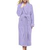 Generisch Accappatoio da donna in pile, morbido e confortevole, in flanella, per la casa, invernale, lungo, in peluche, con tasche