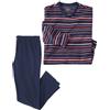 ATLAS FOR MEN - Pigiama in Micropile a Righe - 3XL