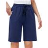 MOVE BEYOND Bermuda da Donna con 3 Tasche con Coulisse Pantaloncini Sportivi da Donna da Allenamento Salotto Yoga