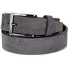 Emila Cintura scamosciata grigia uomo cinta camoscio artigianale casual 3,5 cm con fibbia per jeans abiti da ragazzo artigianale made in italy classica elegante 115 Vera Pelle Grigio