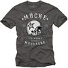 MAKAYA Magliette Maniche Corte Uomo - Casco Football Americano Bulldozer - T-Shirt con Scritte Numero 63 - Taglie Forti Grigio XXXXXL
