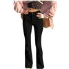 Generic Baggy Jeans da donna in velluto a coste, a vita alta, elasticizzati, a vita bassa, stile vintage, dritto, jeans da donna, pantaloni a zampa