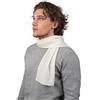 DALLE PIANE CASHMERE Mini Sciarpa Uomo 100% Cashmere - Panna