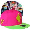Capiche [99+ Designs] Snapback Rosa e Verde, Jackpot, Berretto Rosa, Cappello da Poker, Giocatore D'Azzardo Casinò, Baseball Stile Las Vegas per High Roller, Colore Neon, Segno dei Diamanti