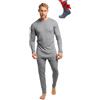 Merino.tech Intimo Termico Uomo Lana Merinos - Completo Termico + Calzini | Maglia e Pantaloni Leggero, Medio, Pesante, Traspirante, Drenante, Anti-Odore, Non Pizzica per Trekking, Sci, Outdoor