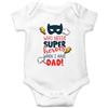 SmartyPants Tutina per neonato con scritta in inglese Superhero Dad, divertente e carino, tutina per neonati, mesi e doccia, idea regalo per ragazzo, ragazza, Natale, padri, papà, eroe, figlio
