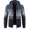 MJGkhiy Cardigan Uomo Invernale Lana Termica Fleece Giacche Imbottito in Pile Casual Caldo Giubbino Maglioni Lavorato a Maglia Giacca in Maglione con Cappuccio Felpato Giubbotto
