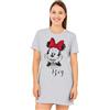 United Labels Disney Minnie Mouse Camicia da notte da donna - Dream Big - Pigiama a maniche corte, colore: grigio, grigio., S