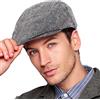 LADYBRO Berretto Piatto da Uomo Newsboy Berretto Baschi Scozzesi Uomo Lana Tweed Ivy Cappello Piatto Cappello retrò