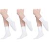 MIXLAC Calze da balletto bianche senza cuciture per ragazze, confezione da 3 paia, morbide e traspiranti (EU 32-36)