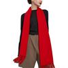 Ailaile Sciarpa 100% lana merino per le donne inverno caldo morbido scialle avvolgere, Rosso, taglia unica