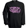 MAGLIERIA CONFORTI Felpa Girocollo di Anna - Vera Baddie - Bianca o Nera Tutte Le Taglie Unisex Donna Ragazza (IT, Testo, L, Regular, Regular, Nero)
